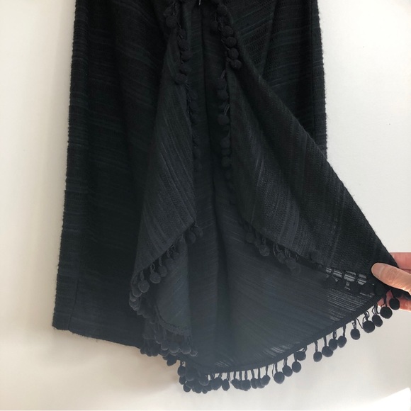 Thakoon Open Back Pom Pom LBD Black Cocktail Dress size 4 - Picture 11 of 16